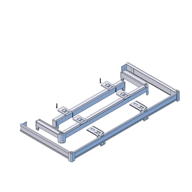 Dvoukolejnice rovná s koncovými rohy pro záclony a závěsy s čelem se suchým zipem